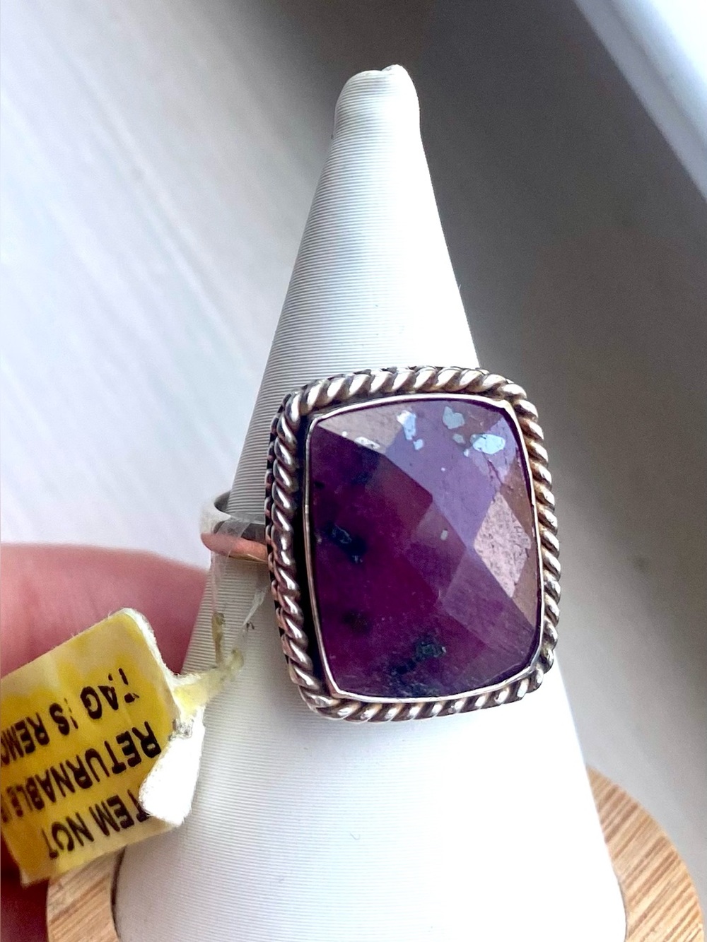 Purple Composite Turquoise Ring NWT